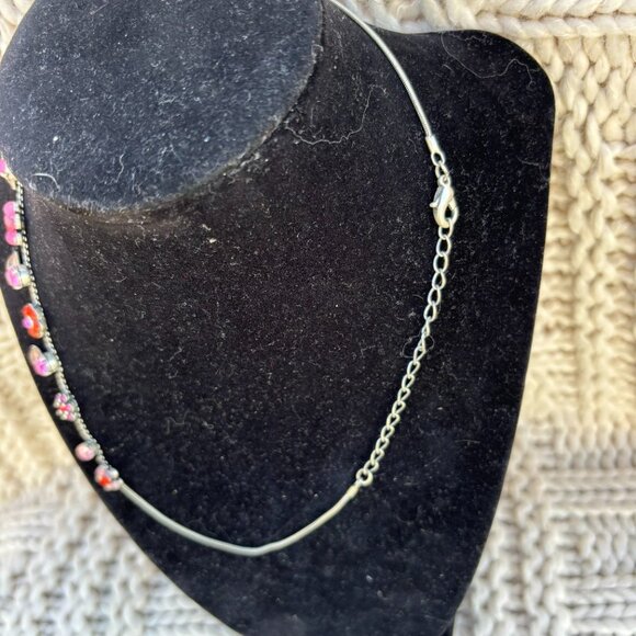 Vintage dainty floral necklace fairycore - Picture 2 of 3